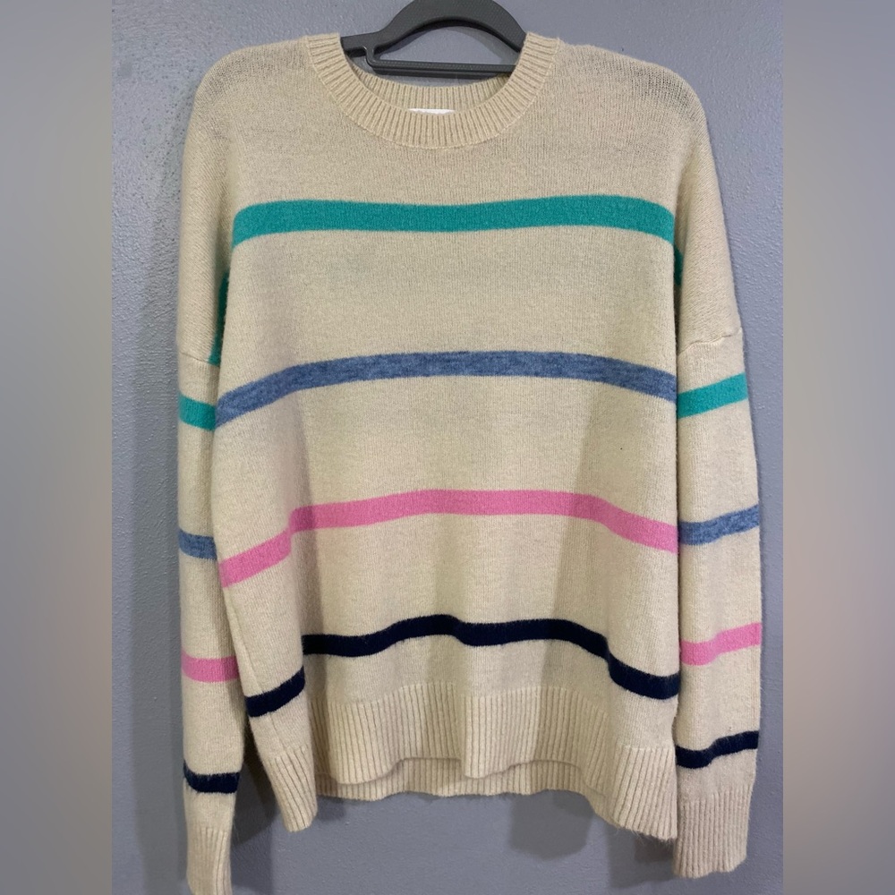 Striped Cream Sweater